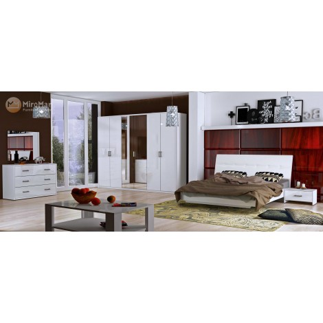 Модульна спальня Roma Глянець Білий MiroMark