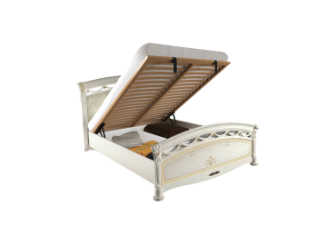 Кровать Rosella 1,6х2,0 Люкс мягкая спинка Подъемная Радика Беж