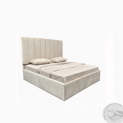 Мягкая кровать Diana 1,4х2,0 с подъемным механизмом MiroMark