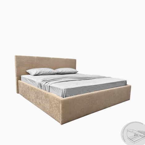 Мягкая кровать Nicole 1,6х2,0 с подъемным механизмом MiroMark