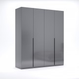 Шкаф Тео Teo Мат Антрацит мат графит 4д