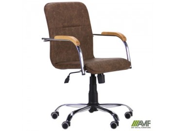 Кресло Кресло Самба-RC хром орех светлый