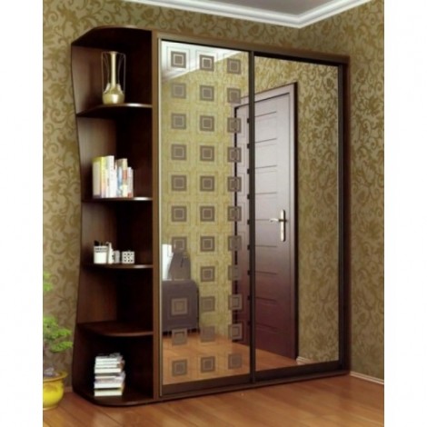 Шкаф-купе двухдверный Зеркало с рис. СТАНДАРТ от 100см Феникс Фенікс