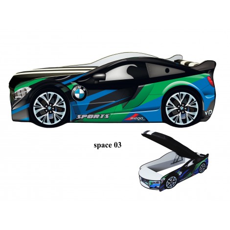 Ліжко-машина дитяча Spase 03 з підйомним механізмом Viorina-Deko Viorina-Deko