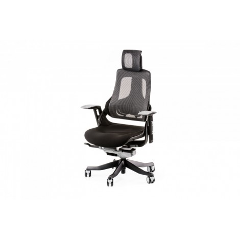 Крісло офісне Special4you Wau black fabric, charcoal nеtwork Special4You